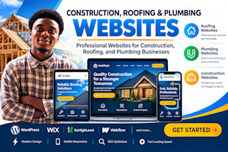 do construction website roofing website plumbing website