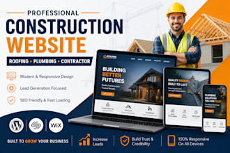do construction website roofing website plumbing website