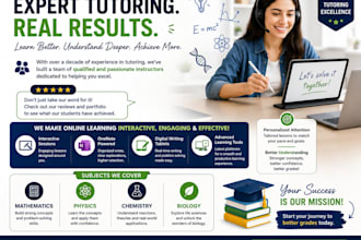 do research and tutoring for chemistry, physics and biology