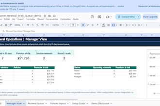 build an excel renewal dashboard for your insurance agency
