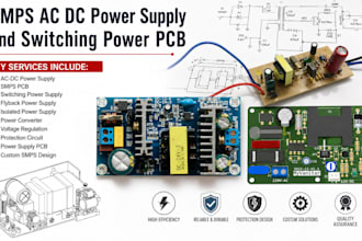 design smps ac dc power supply and switching power pcb
