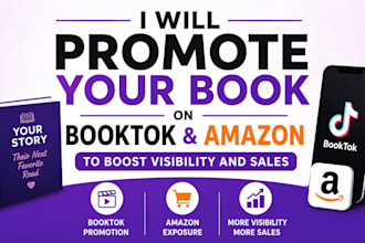 promote your book on booktok and amazon to boost visibility and sales