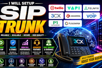 setup sip trunk twilio vapi telnyx 3cx zadarma voip fusionpbx