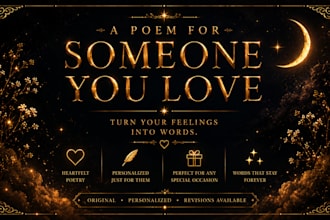 write a heartfelt poem for your loved one