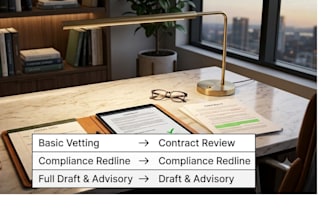 vet redline and structure contracts