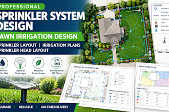 sprinkler system design lawn irrigation design sprinkler layout irrigation plans