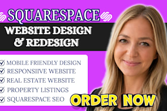 build sqaurespace website design, redesign sqaurespace real estate website