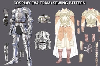do 3d sewing patterns for clothing, 3d cosplay costumes, 3d armor, 3d helment
