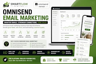 set up omnisend email marketing email flows klaviyo flows