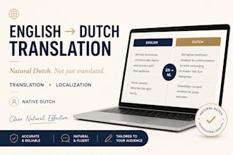 translate and localize english content into natural dutch