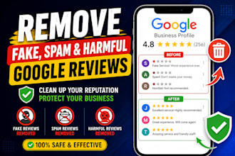 remove fake, bad, negative or harmful google maps business review