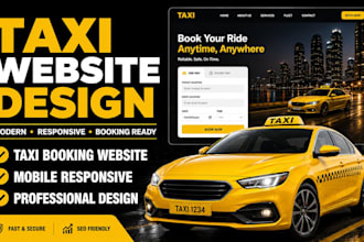 design taxi, car rental, limousine, chauffeur and taxi booking website