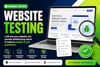 test your website and provide detailed feedback to improve it