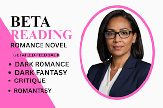 be your beta reader for dark romance, dark fantasy, and romantasy novels