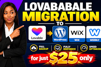 migrate your lovable website to wordpress, wix, weebly lovable io to wordpress