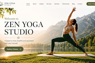 build squarespace yoga studio website wellness website coach booking website