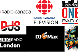push your music on 300 active canada, USA, UK college radio stations djs