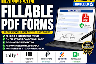 create fillable pdf forms tally typeform pointerpro jotform formstack esignature