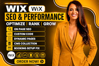 do wix SEO on page custom code dynamic pages cms collection booking setup fix