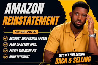 reinstate suspended amazon account, fix section 3, amazon reinstatement poa