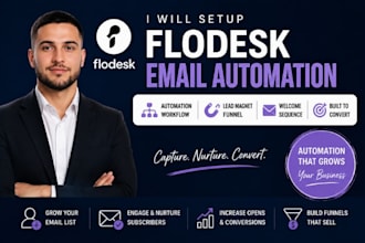 setup flodesk email automation workflow lead magnet welcome sequence funnel