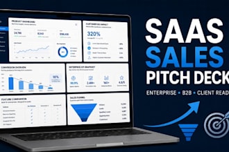 saas sales pitch deck client presentation enterprise software sales conversion
