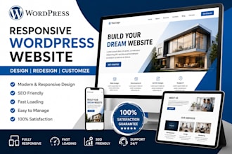 develop websites using wordpress as a website developer
