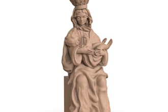 sculpt 3d character model for 3d printing and miniature statue in zbrush