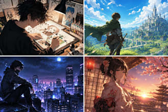 do manga coloring, flat color, comic coloring as a manga colorist
