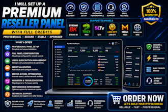 set up a premium reseller panel with full credits