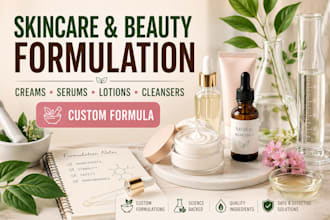 be your cosmetics chemist for commercial ready skincare and haircare formulation