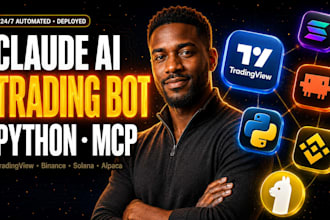 build, fix, deploy claude ai trading bot, tradingview mcp server python script