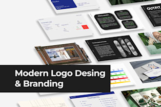 design a modern logo and brand identity for startups