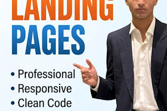 build a clean, responsive web landing page