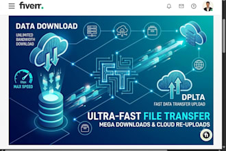 download and reupload your large files between cloud storages fast