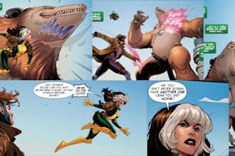 draw comic book illustration comic graphic novel  nsfw comic pages
