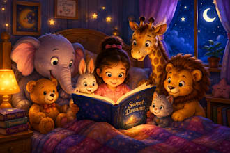 illustrate bedtime story books for children