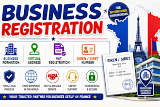 do eu france company registration virtual business office address siren number
