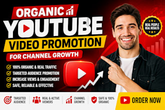 do organic youtube video promotion for channel growth