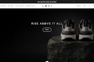 design sneakers shopify store shoe website footwear sneakers website