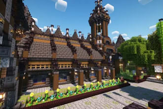 build custom minecraft city maps, server spawns, lobbies, hubs, castles and mini