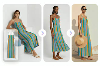 develop al clothing website, ai model website, ai fashion website nd application