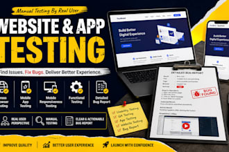do website testing, usability testing and QA testing with bug report