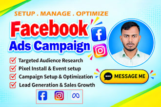 setup manage and optimize facebook ads campaign