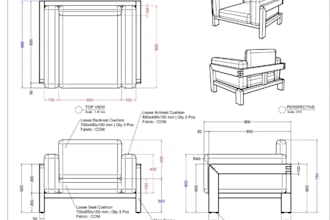 produce accurate cabinet shop drawing, millwork drawing for bespoke furniture