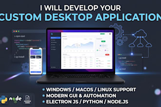 develop a custom desktop application or automation tool