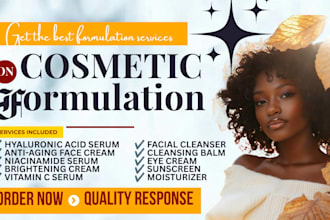 develop your existing cosmetic formulation,product formulation,skincare formula