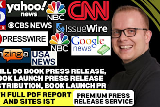 do book press release, book launch press release distribution, book launch pr