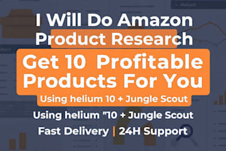 be your amazon product research and listing VA