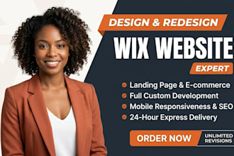 redesign wix website, revamp wix site, edit wix website and fix wix issues